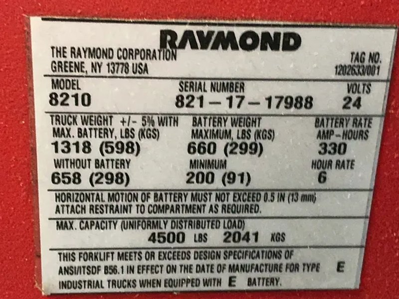Raymond 4500 Lbs Electric Pallet Jack - 8210