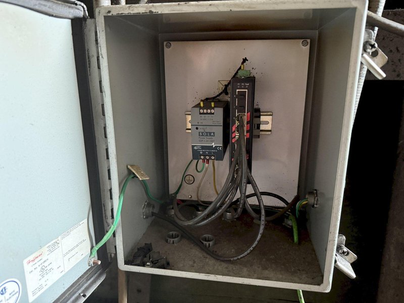 CONTROLLED AUTOMATION ELECTRICAL CONTROL PANEL, FROM MODEL #BFC-530 BEAM PUNCH LINE: STOCK #24124