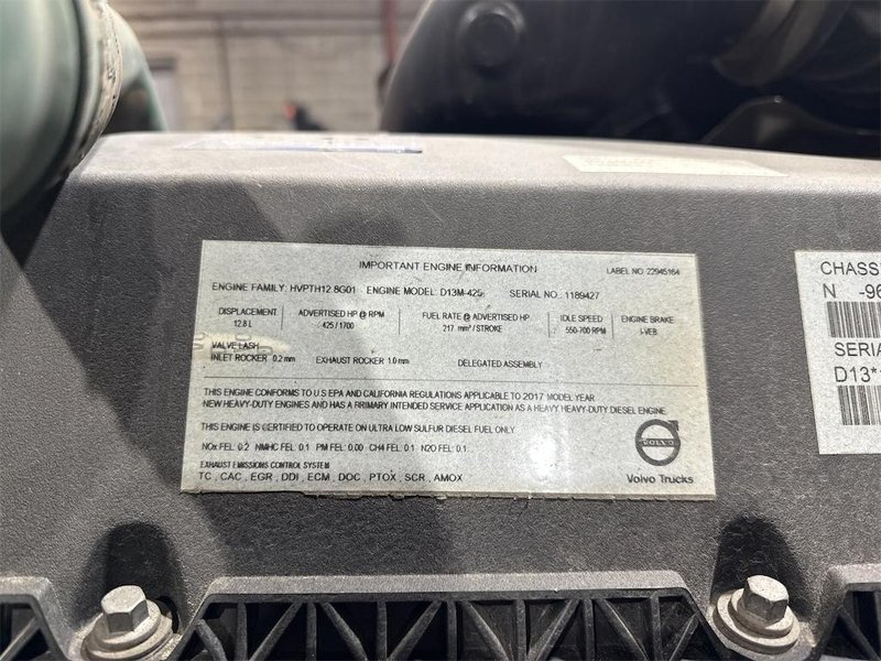2018 Volvo VNL64T780 Stock #968961