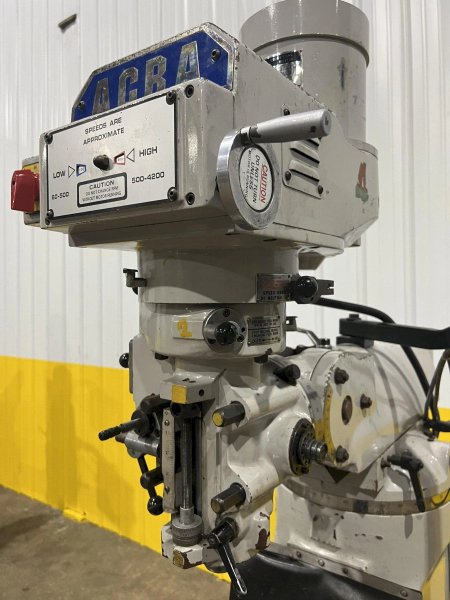 2 HP ACRA MODEL #AM-2V VERTICAL KNEE MILL: STOCK # 4140