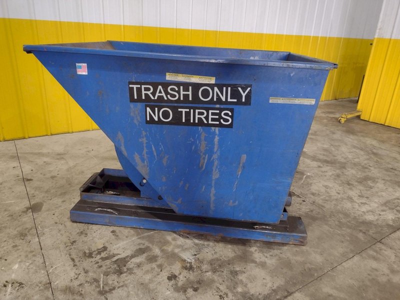1 YARD X 6,000 LBS VESTIL MODEL #D-HOP-100-HD SELF DUMPING HOPPER: STOCK #22488