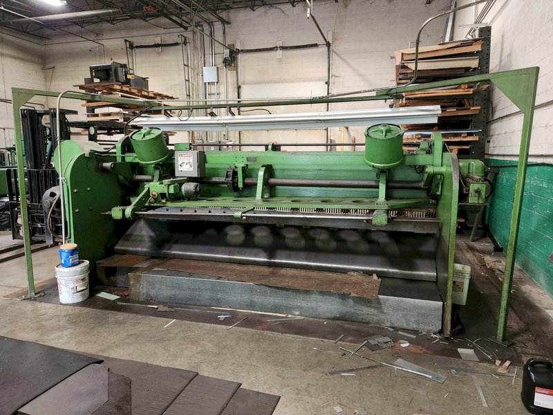 12' X 10 GAUGE CINCINNATI MODEL 1012 MECHANICAL POWER SQUARING SHEAR: YOBRO #26376