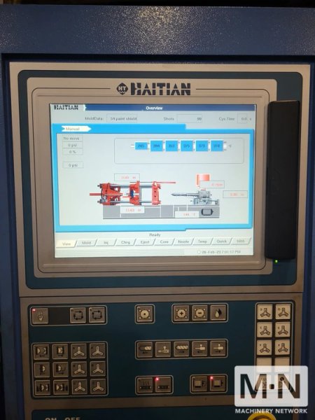 225 TON 16 OZ HAITIAN MODEL MA2000-700 INJECTION MOLDING MACHINE MFG 2009