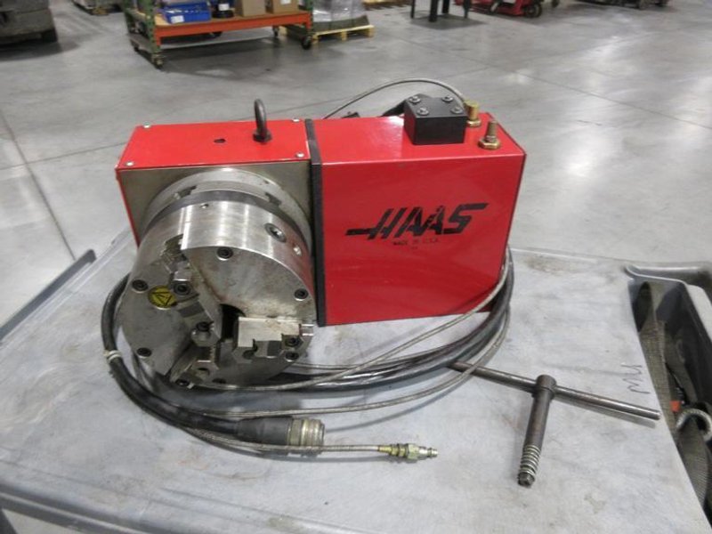 Haas HRT 210 Programmable Rotary Table (Brush Type), with Pratt Burnerd 8.25" 3-Jaw Manual Chuck- Auction Item