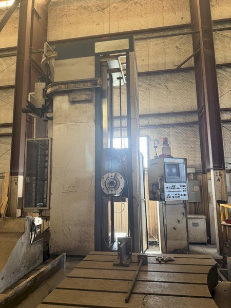 5.1" HNK CNC HORIZONTAL BORING MILL, HBM, 63 x 160 table with built in rotary, FANUC CNC, 40 ATC, CTS