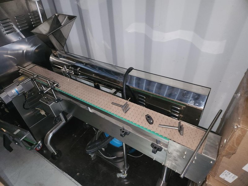 APM-USA Encapsulation Line, 2020 – Filler, Counter, Capper, Labeler, Sleeve Shrink, Sealer, Conveyors