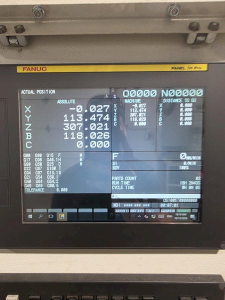 2022 Kenan/Palmer automatic grinding cell
Model CK1250 automatic grinder
5 axis CNC
14” x 1 ¼” diamond grinding wheel
o.63 x 6’ diamond coated deburring tool
Fanuc series CNC controls
Fanuc and Yazkawa HSD spindle drives
One Fanuc spindle 7.5KW/10 hp 12,000 RPM
One Fanuc spindle 7.2 KW/9.6 hp 1000-24000 RPM
Workpiece dimensions 49” x 35.6” high
Castings up to 2500#
Moveable controls panel
Two side access doors and front opening access
Manually adjustable tailstock 
360 degree casting stand and R to L movement
360 volt 60 hz 3 Ph
Approx. 24,000#