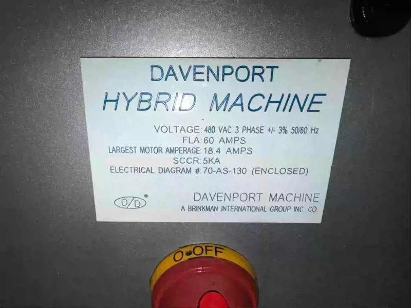 2021 DAVENPORT Hybrid (1701) MULTI-SPINDLE SCREW MACHINE