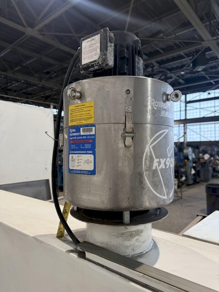 9" X 192" RANSOHOFF LEANVEYOR FOUR STAGE (WASH/RINSE/RINSE/BLOW OFF) WASHER. STOCK # 1113425.