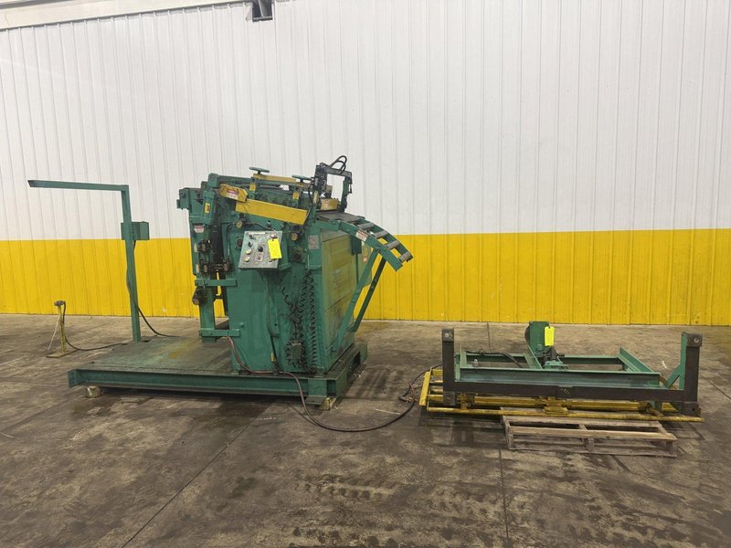 10,000 LBS X 24" X .105" ROWE ENTRY SERVO FEED LINE, COIL CAR, REEL, STRAIGHTENER, INDRAMAT SERVO FEED: YOBRO #24518