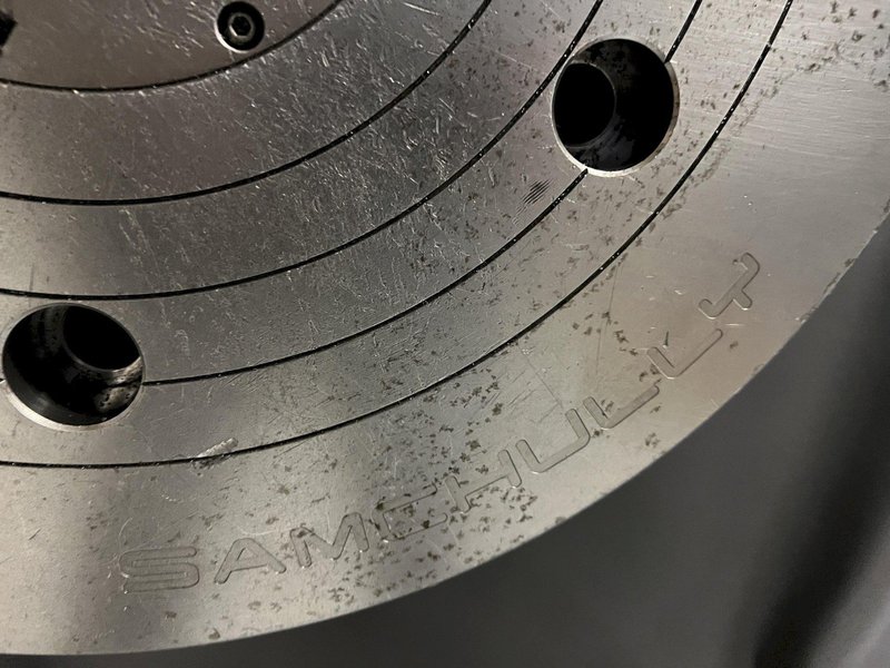 Samchully HC-21 Used 21" Closed-Center 3-Jaw VTL Power Chuck For Sale