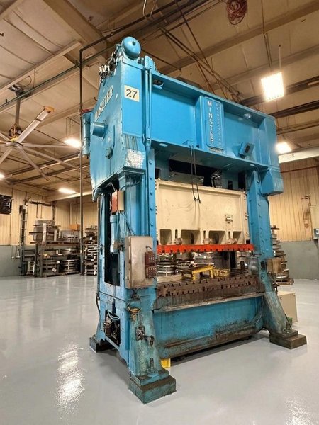 Minster Press For Sale - 400 ton Capacity Hevi-Stamper E2-400-96-48 Straight Side Mechanical Stamping Press