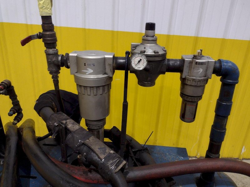 20 TON AIRAM PNEUMATIC 4 POST CUTOFF PRESS: YOBRO #24842