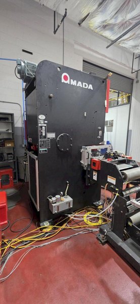 60 Ton Amada TPL60 SI Stamping Press, 2004 – Minster Uncoiler/Feeder