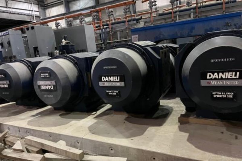 64" (1625mm) 4HI Mesta/Danieli Hot Plate Reversing Mill, Completely Rebuilt
by Danieli in 2010, Never Installed