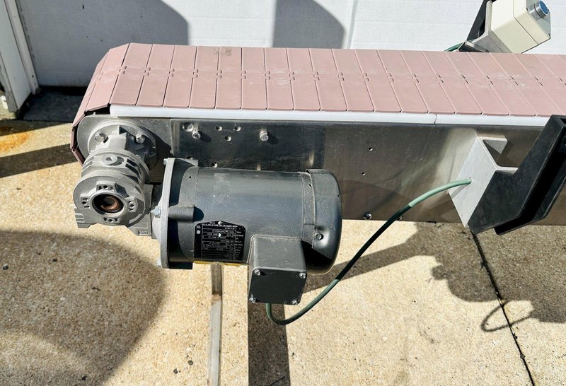 Stainless Steel  |  7.5” x 82” Flattop Belt Conveyor / Smooth Top Belt