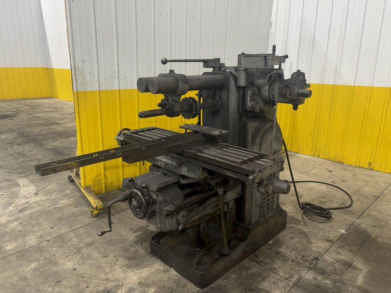 #2 KEARNEY &amp; TRECKER MILWAUKEE MODEL 2CH HORIZONTAL MILL W/ VERTICAL HEAD: YOBRO #23956