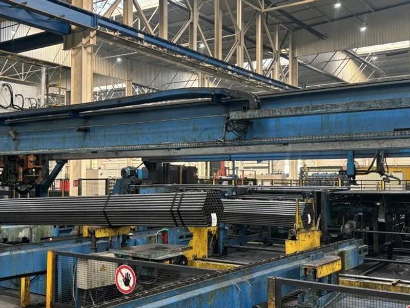 3.5" x 6mm Rafted Oto Mills Tube Mill Line with Mair Packaging Line