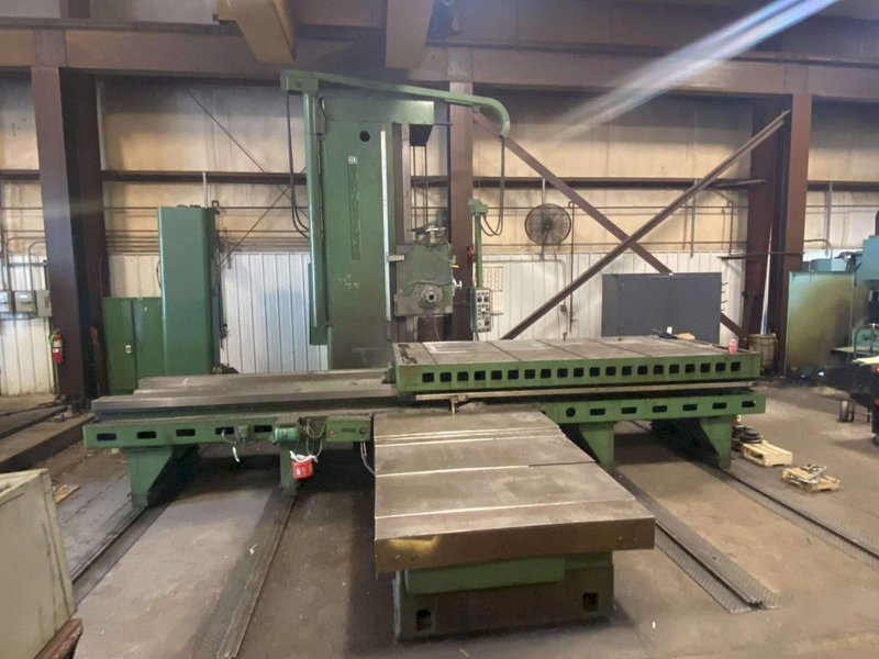 5" GIDDINGS &amp; LEWIS 65-H5-T HORIZONTAL BORING MILL WITH TAILSTOCK. STOCK # 0113526