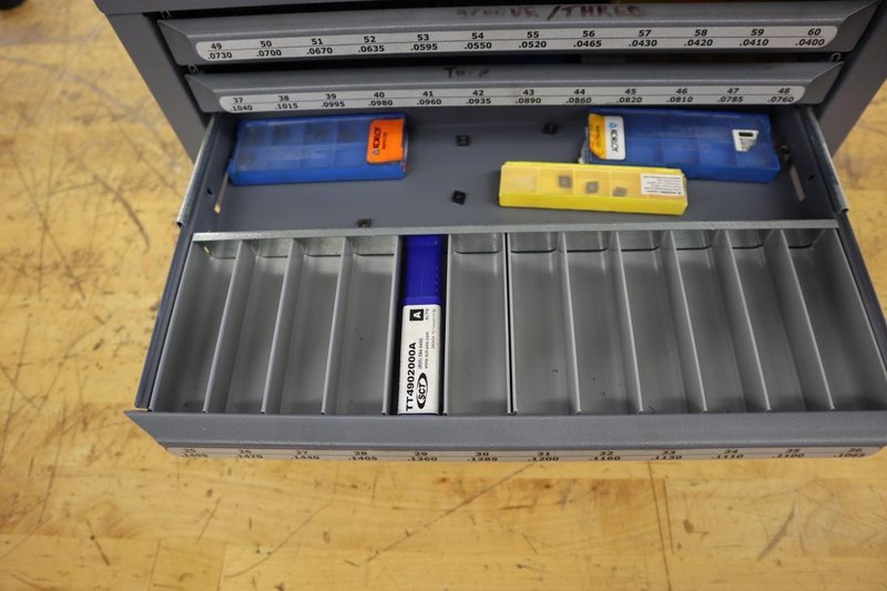 Huot Drill Index: Wire Gauge, 5 Drawers- Auction Item