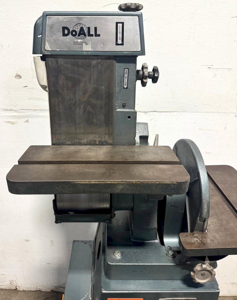 DoAll Model 4208 Belt and Disc Sander, 6" Belt, 12" Disc, Tilt Tables, 1-1/2 HP
