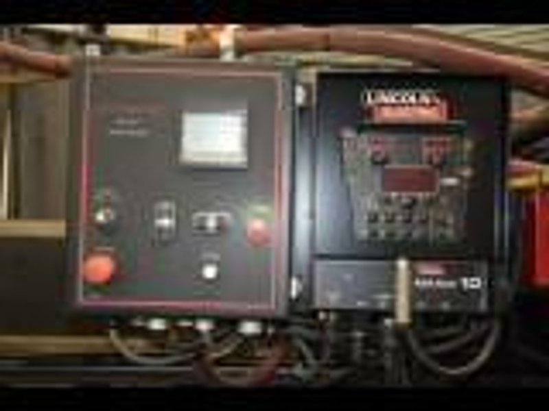 120" X 3/8" PANDJIRIS MODEL 120I-50 SEAM WELDER WITH LINCOLN POWERWAVE: STOCK # 71485