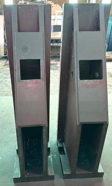 (2) 20" x 78" Angle Plates, (3) Vert T-Slots, (7) Horiz T-Slots