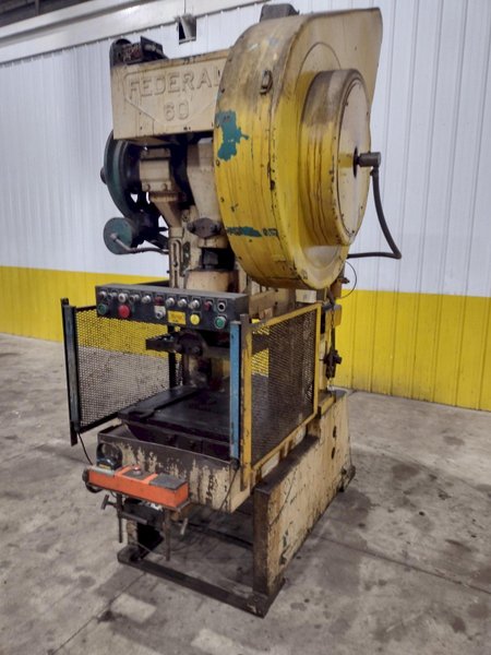 60 TON FEDERAL MODEL #60 OBI STAMPING PRESS 6" STROKE: STOCK #22789