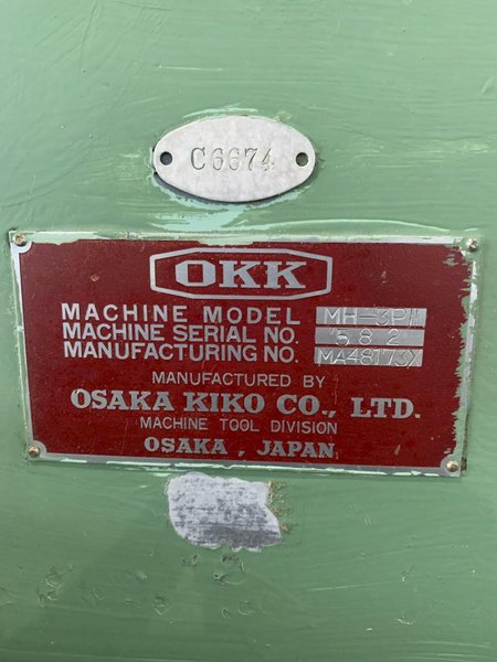 OKK MODEL MH-3PII HORIZONTAL MILL. STOCK # 0788424.