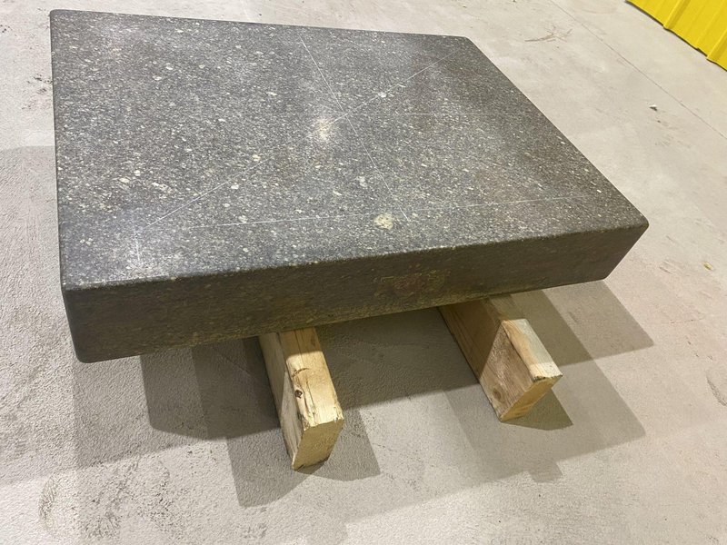 24" X 18" X 4"  AMERICAN METROLOGY SERVICE BLACK GRANITE INSPECTION SURFACE PLATE : STOCK #20061