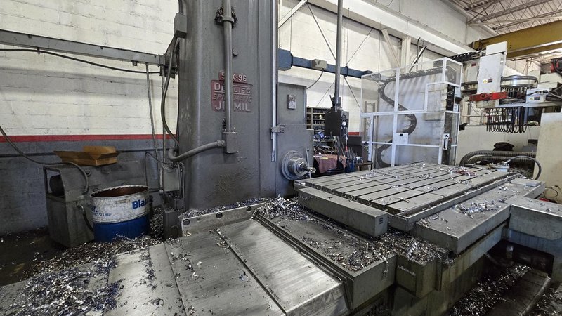 5" DEVLIEG 54K-96 HORIZONTAL BORING MILL. STOCK # 1087626