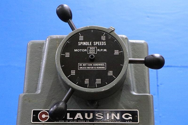 20" CLAUSING VARIABLE SPEED DRILL PRESS MODEL: 2215