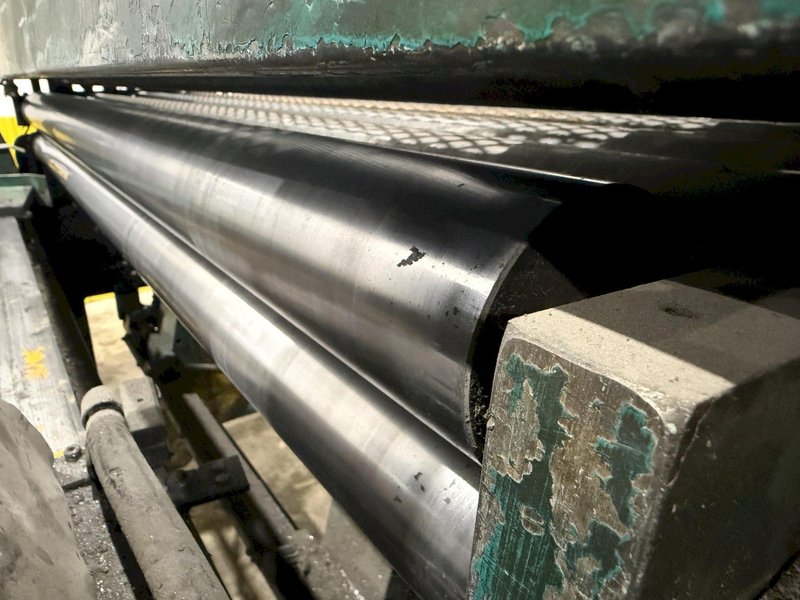 60" x 16 GAUGE IOWA PRECISION MODEL #GAF60-6 COIL SLEAR (SLITTING &amp; CUT-TO-LENGTH) LINE, WITH UNCOILERS &amp; SIDE PUNCHING / NOTCHING: YOBRO #24552