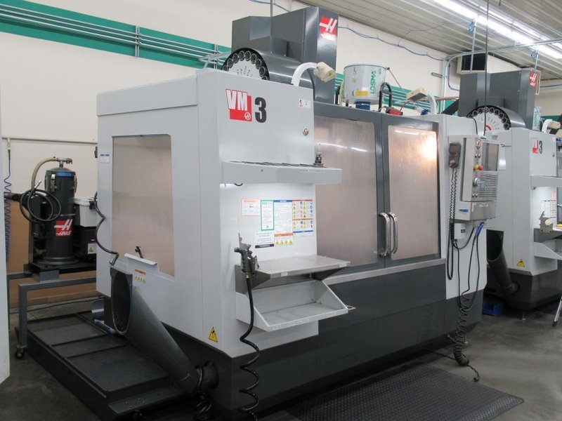 Haas VM-3 CNC Vertical Machining Center, Haas MainCon Control, 4th &amp; 5th Axis Drives, 1000 PSI TSC, 24+1 ATC, Probing, High Speed Machining, RJH- Auction Item