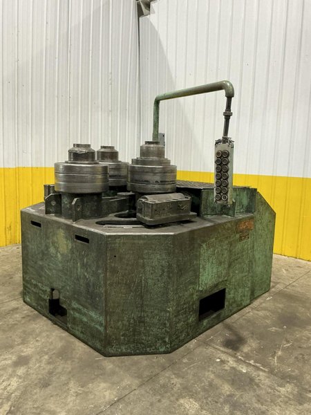 6" x 6" x 1/2" ROUNDO MODEL R-6-S HYDRAULIC ANGLE BENDING ROLL, WITH EXTRA TOOLING: YOBRO #26375