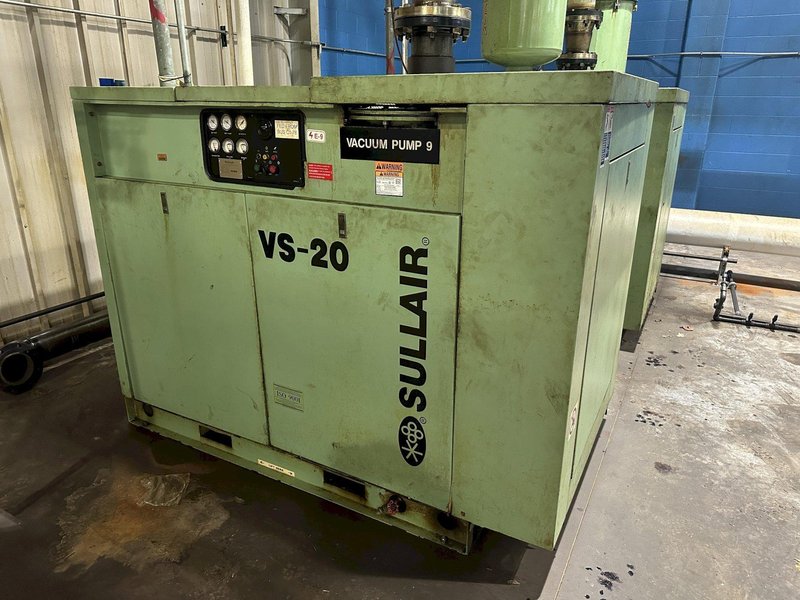 75 HP SULLAIR MODEL #VS20-75W ROTARY SCREW VACUUM SYSTEM: STOCK #22501