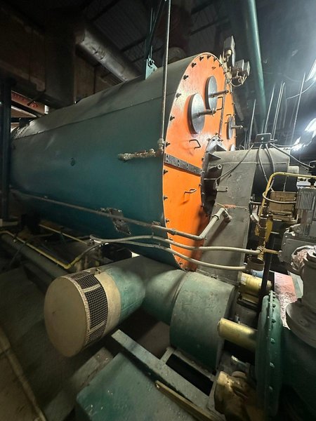 1966 Orr &amp; Sembower 350 HP 3‑pass firetube natural‑gas boiler