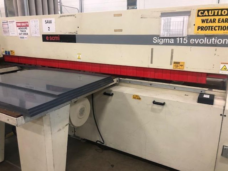 SCM SIGMA MODEL 115 PANEL SAW STOCK #2436