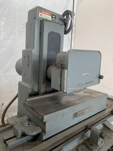 6" X 18" BOYAR SCHULTZ CHALLENGER H-618 SURFACE GRINDER. STOCK # 0873224