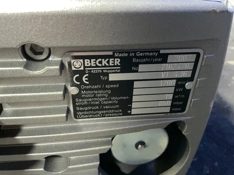 Becker  0.66 Kw Vacuum Pump - Vt 4.16