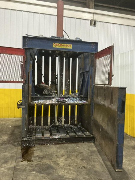30" x 60" JV CRAM-A-LOT MODEL #60 CONT BD VERTICAL HYDRAULIC CARDBOARD BALER: YOBRO #24584