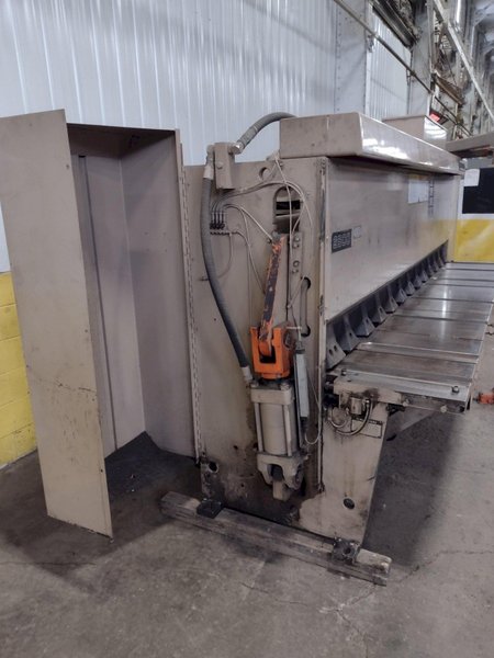 12' X 1/4" CINCINNATI NO. 2500X12 HYDRAULIC POWER SQUARING SHEAR. STOCK # 1006725