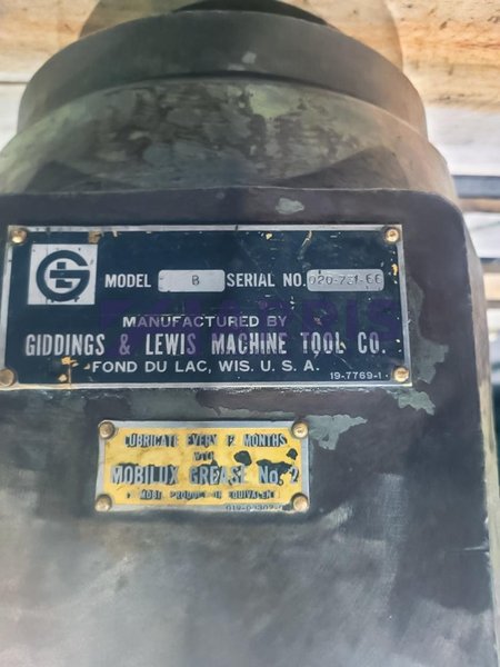 5" Giddings &amp; Lewis Table Type Horizontal Boring Mill