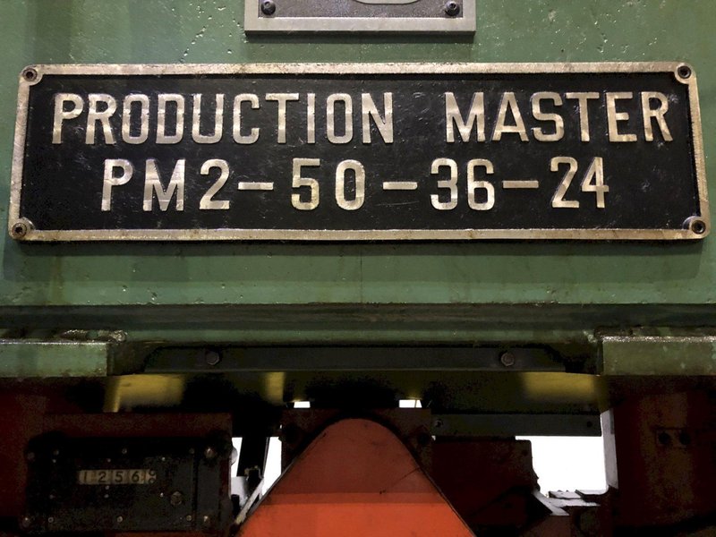 50 TON L &amp; J MODEL #PM2-50-36-24 SSDC HIGH SPEED STAMPING PRESS 3" STROKE: STOCK #17295