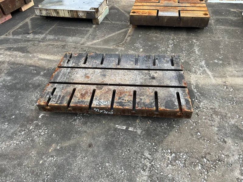 BOLSTER PLATE 42 X 26 X 3  T-SLOTTED
