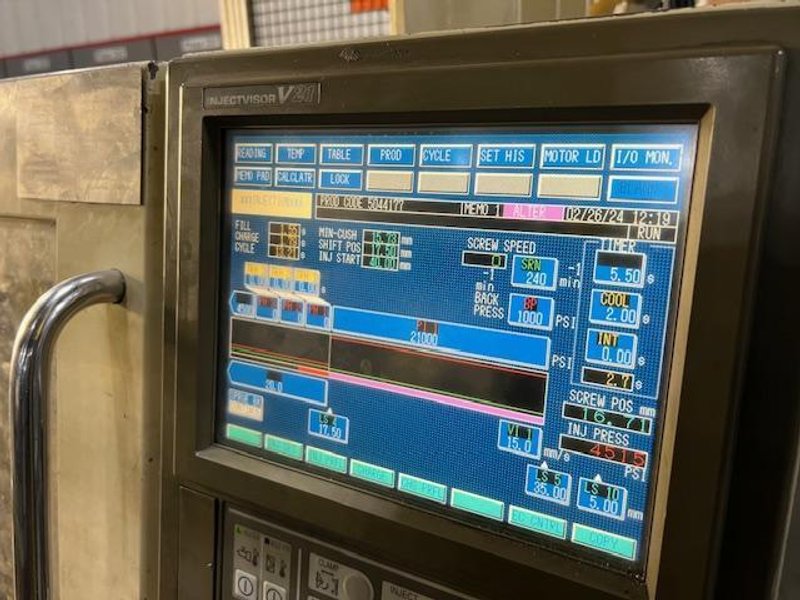 2003 TOSHIBA EC85NV21-2 INJECTION MOLDING MACHINE: STOCK #21221