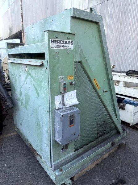 4000 LBS x 48" x 48" HERCULES IND MODEL HI-635 POWERED TILT DUMP HOPPER. STOCK # 1086026