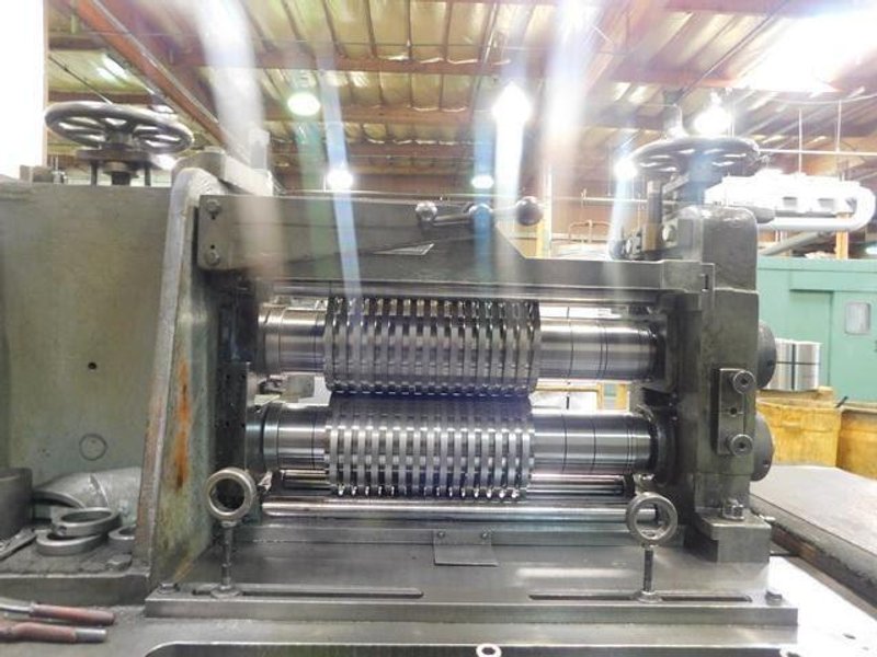 Used 26" RUESCH SLITTING LINE WITH SLIP CORE RECOILERS Stock #14210