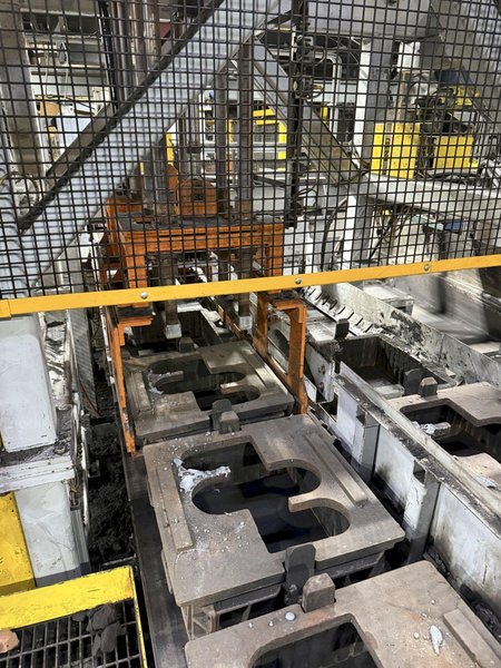2024 Sinto 2 line mold handling system for tag# 20 Sinto 21 molds per side, mold transfers, hydraulic system and controls, weights and jackets, weight and jacket shifter, mold push off