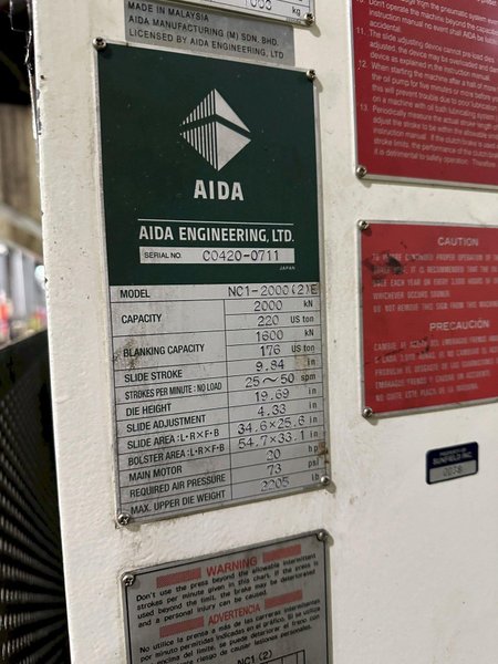 220 AIDA GAP FRAME PRESS